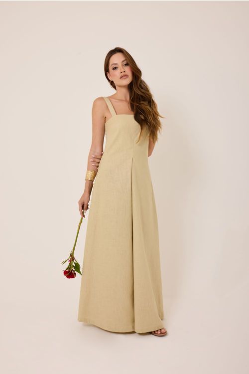 Vestido Mariah Bege